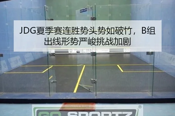 JDG夏季赛连胜势头势如破竹，B组出线形势严峻挑战加剧